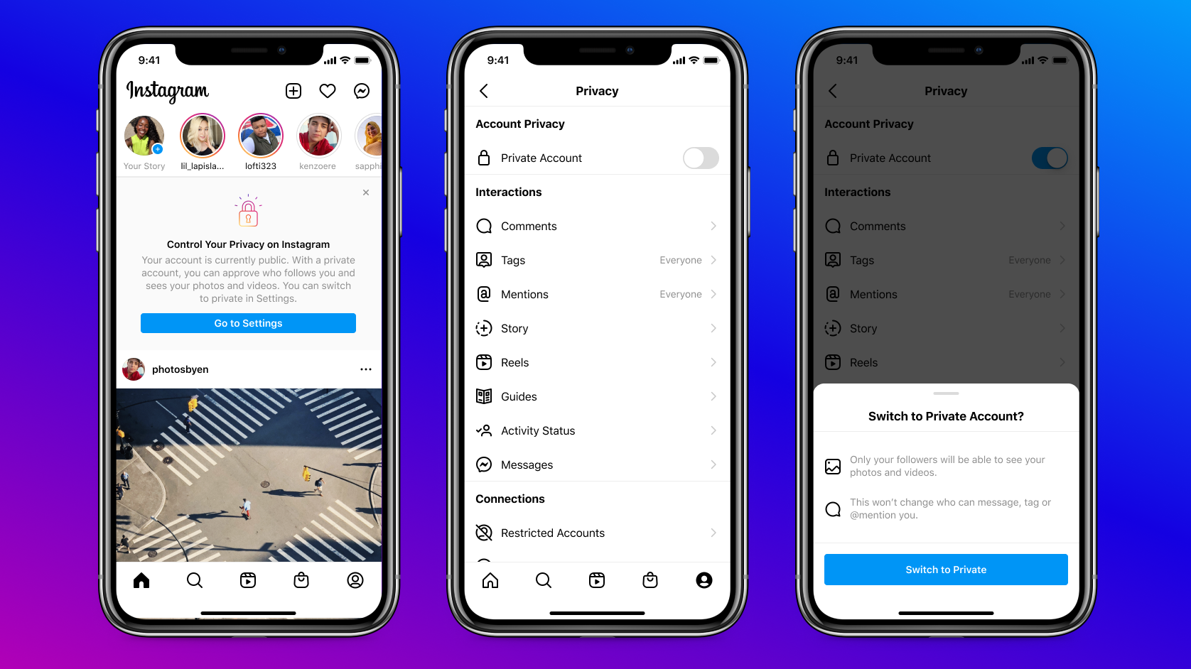 Instagram Privacy Settings