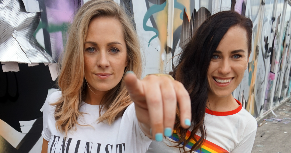 Rosie and Lucy on Melbourne Street landscape