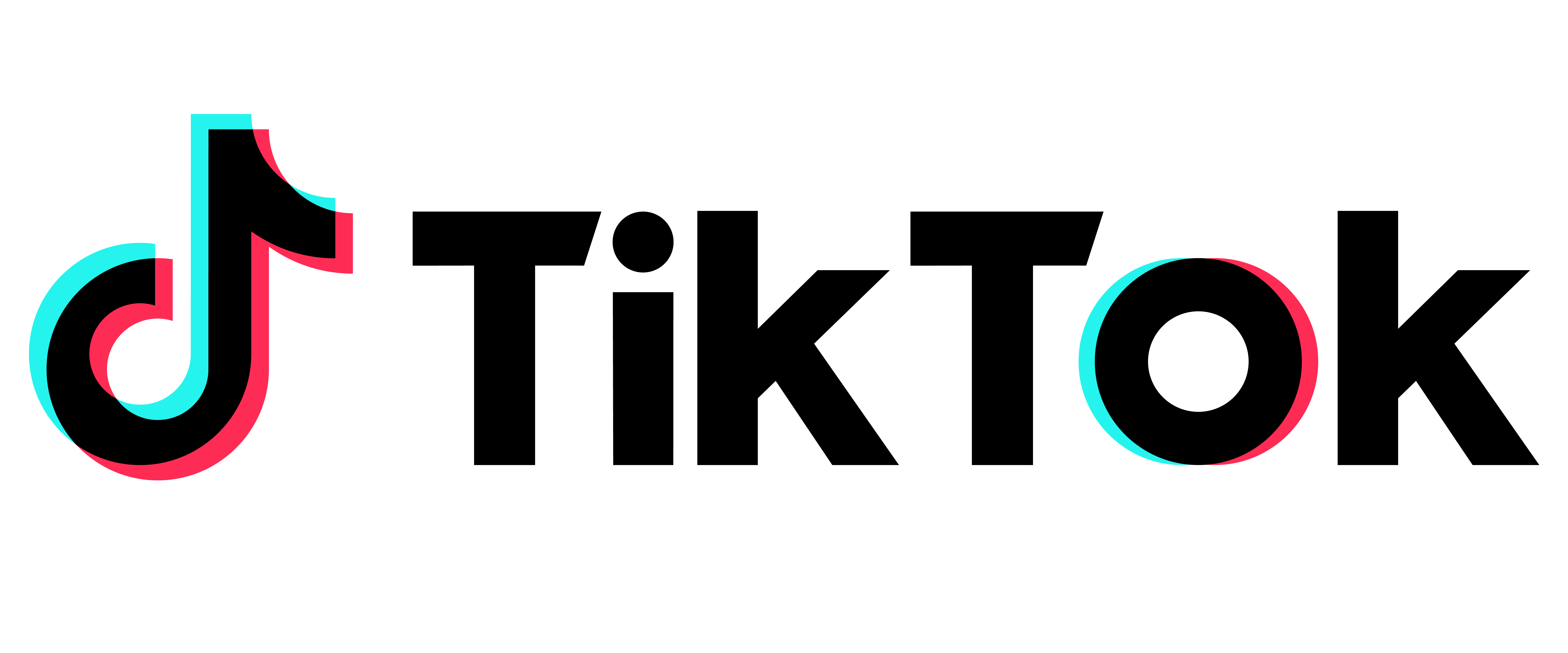 Tik Tok logo RGB Horizontal Black